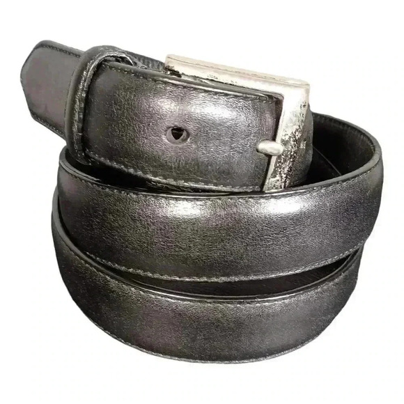 Polo Ralph Lauren Black Leather Dress Belt Men's 38 - Picture 1 of 10